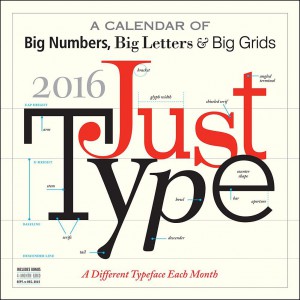Just Type Calendar 2016