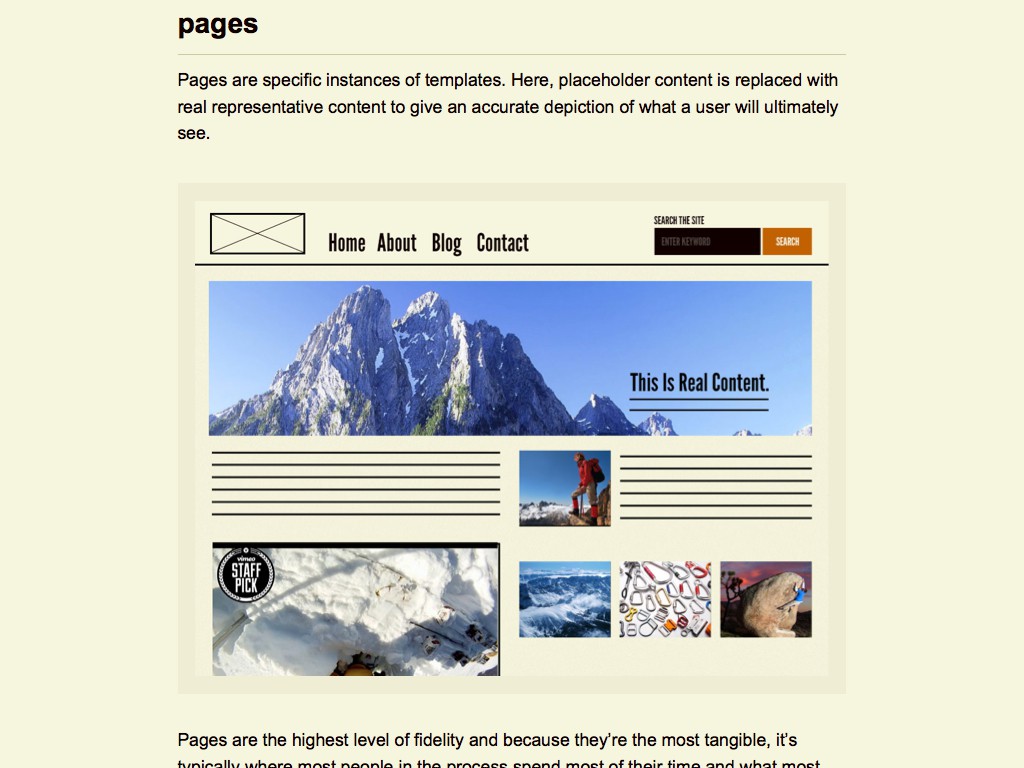 Screenshot der Website von Brad Frost zu "Atomic Design"
